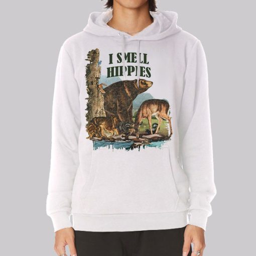 Inspired Art I Smell Hippies Hoodie