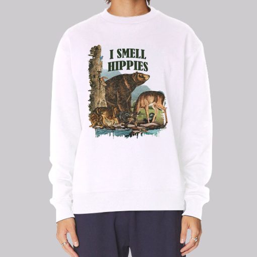 Inspired Art I Smell Hippies Hoodie