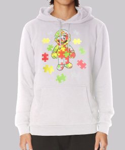 Inspired Puzzle Autism Mario Nintendo Hoodie