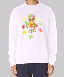Inspired Puzzle Autism Mario Nintendo Hoodie