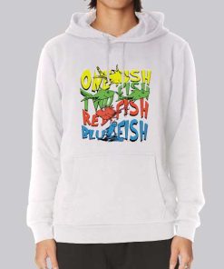 Inspired Red Fish Blue Fish Hoodie