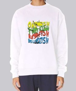 Inspired Red Fish Blue Fish Hoodie