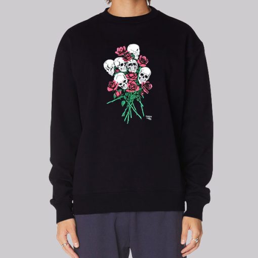 Inspired Roses Vintage Skull Hoodie