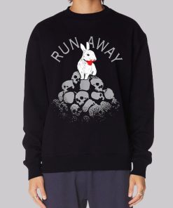Inspired Run Away Bunny Skull Hoodie