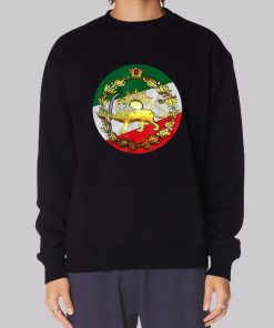 Iran Flag With Lion and Sword Hoodie
