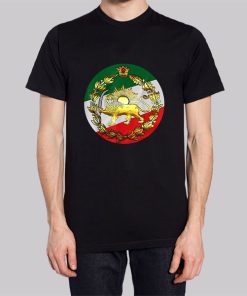 Iran Flag With Lion and Sword Hoodie 3