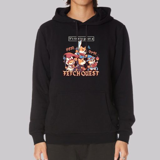 Its Time to Go on Shiba Quest Hoodie