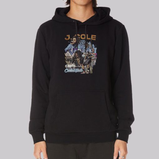 J Cole Crooked Smile Rapper Vintage 90s Hoodie