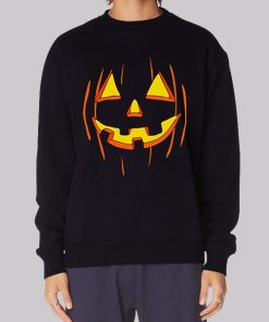 Jackolantern Face Paint Pumpkin Hoodie
