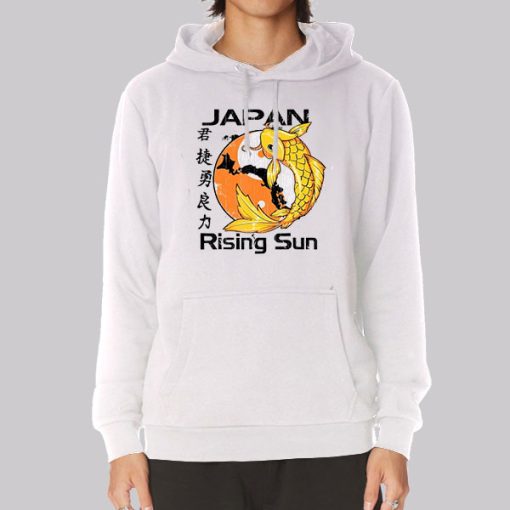 Japan Rising Sun Koi Hoodie