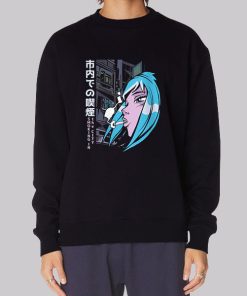 Japanese Anime Girl Smoking Hoodie