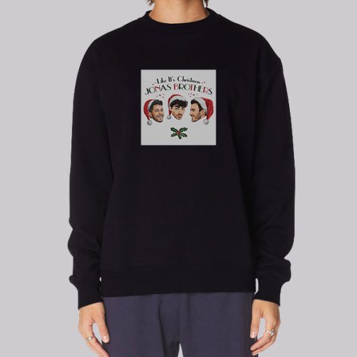 Jo Bros Christmas Album Cover Hoodie