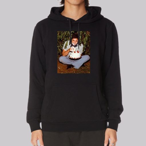 Johnny Cash Cake Photo Birthday Hoodie