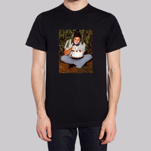 Johnny Cash Cake Photo Birthday Hoodie