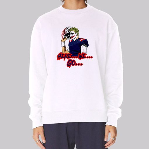 Joker Here We Go Meme Hoodie