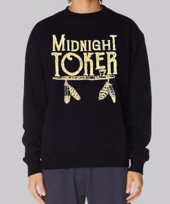 Joker Smoker Midnight Toker Vintage Hoodie