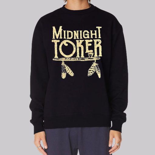 Joker Smoker Midnight Toker Vintage Hoodie