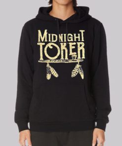 Joker Smoker Midnight Toker Vintage Hoodie 4