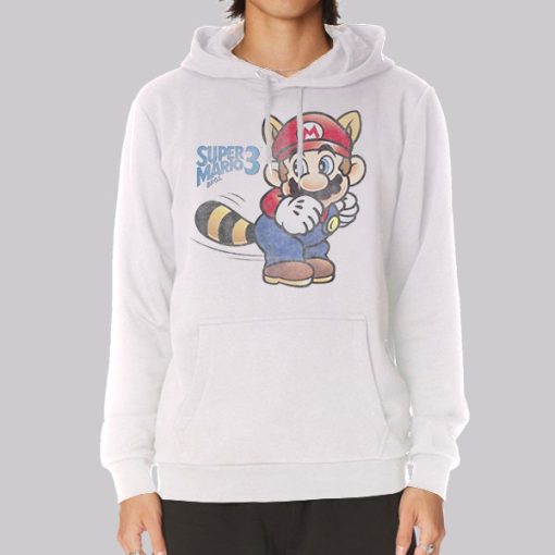 Kawaii Raccoon Tail Tanooki Mario Hoodie