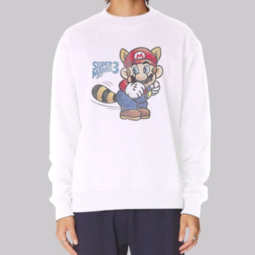 Kawaii Raccoon Tail Tanooki Mario Hoodie