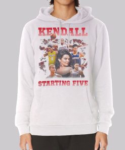 Kendall Jenner Starting 5 College Hoodie Kendall Jenner Starting 5 College Hoodie