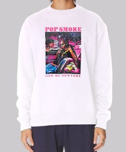 King of New York Pop Smoke Graphic Hoodie