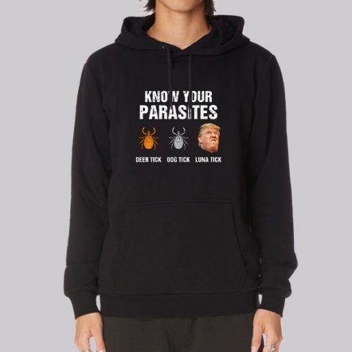 Know Your Parasites Luna Tick Deer Tick Dog Tick Hoodie