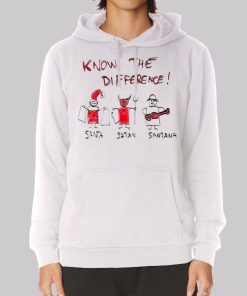 Know the Difference Santa and Satan Hoodie Know the Difference Santa and Satan Hoodie