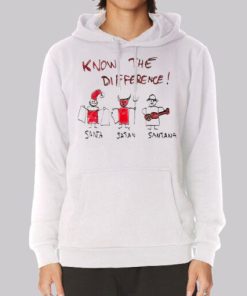 Know the Difference Santa and Satan Hoodie 3 Know the Difference Santa and Satan Hoodie 4