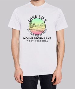 Lake Life Mount Storm Lake Wv Hoodie 3