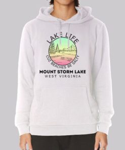Lake Life Mount Storm Lake Wv Hoodie 4