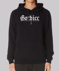 Letter Design Gothicc Hoodie