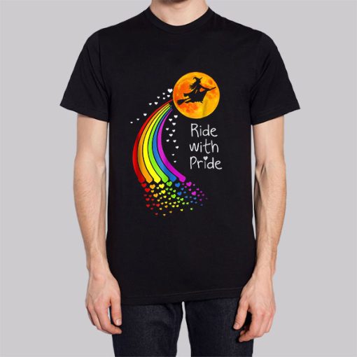 Lgbt Witch Ride With Pride Hoodie