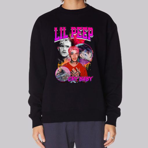 Lil Peep Cry Baby Vintage Retro 90s Hoodie