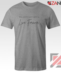 Live Forever Lyric Oasis T-shirt