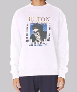 Live in Concert 92 Elton John Vintage Hoodie