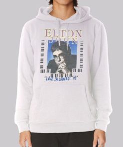 Live in Concert 92 Elton John Vintage Hoodie 3 Live in Concert 92 Elton John Vintage Hoodie 4