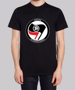 Logo Flag International Antifa Hoodie 3