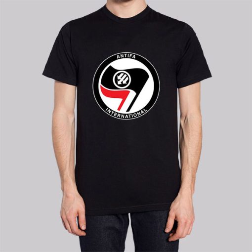 Logo Flag International Antifa Hoodie