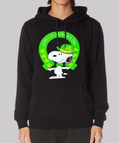 Logo Happy St Patrick’s Day Snoopy Hoodie