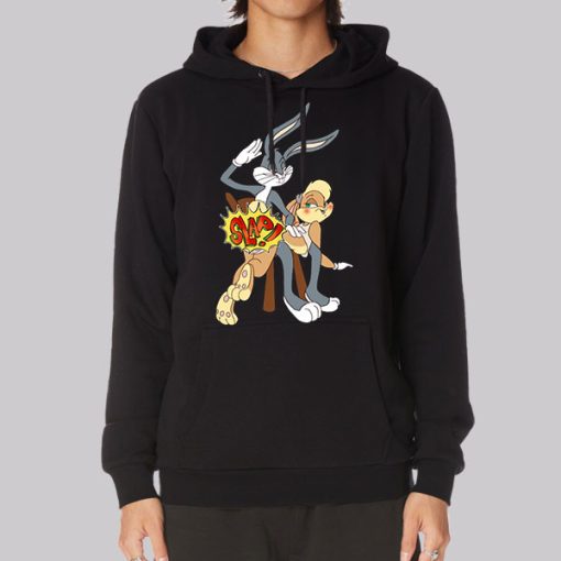 Looney Tunes Slap Bugs Bunny and Lola Hoodie