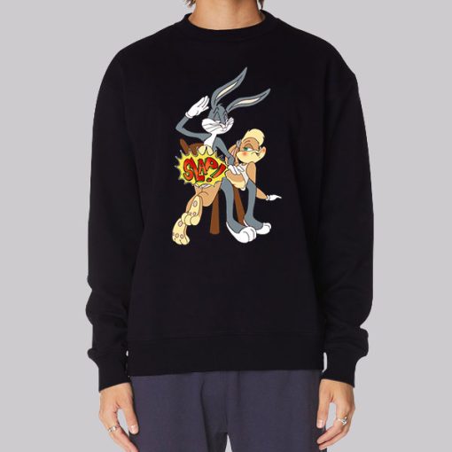 Looney Tunes Slap Bugs Bunny and Lola Hoodie