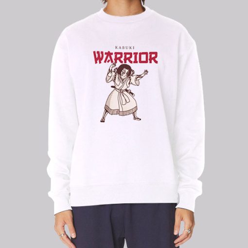 Manga Japanese Art Kabuki Warrior Hoodie