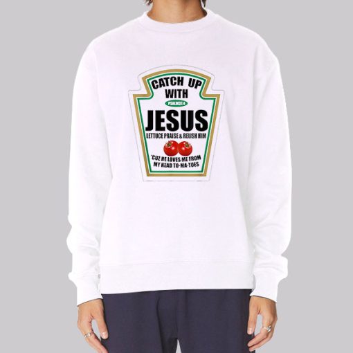 Meme Christian Ketchup With Jesus Hoodie