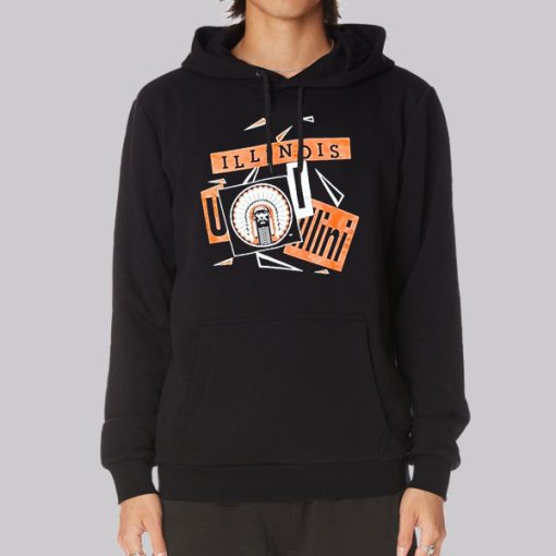 Meme Illini Vintage Illinois Hoodie