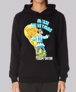 Meme Messi Christmas From Qatar Hoodie Meme Messi Christmas From Qatar Hoodie