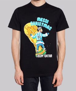 Meme Messi Christmas From Qatar Hoodie 3