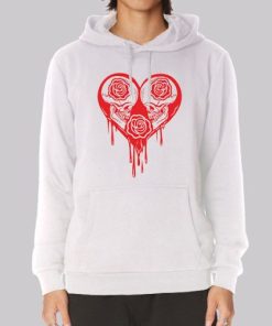 Meme Scary Face Goth Skull Hoodie 4