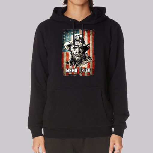 Merle Haggard Vintage Mama Tried Hoodie