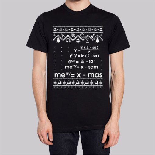 Merry Christmas Math Equation Ugly Hoodie